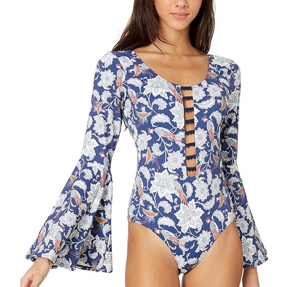 OndadeMar Bird of Paradise Long Sleeve Swimsuit A9 - Picture 11 of 13